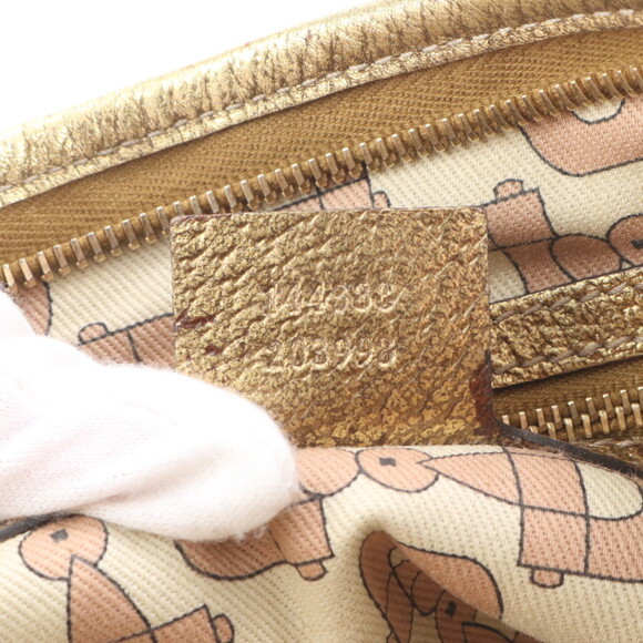 Gucci GG Canvas with Charm 144388 Leather Shoulder Bag/Crossbody Bag Beige Wo... - Picture 9 of 9